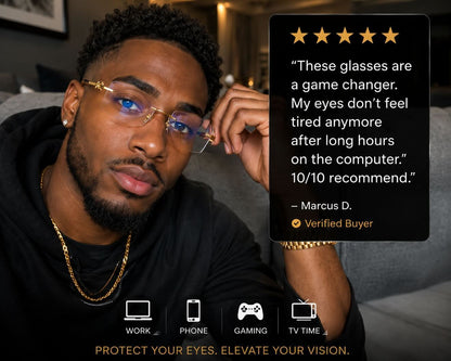 WeCharm Frameless Gold Glasses