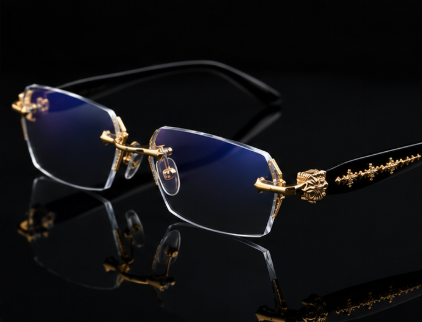 WeCharm Frameless Gold Glasses